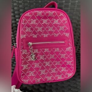 Juicy Couture Backpack,Juicy Couture Pink Backpack with Silver Accents